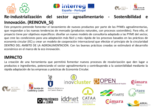 Reindustrialización del sector agroalimentario. Sostenibilidad e innovación (REINOVA_Si)